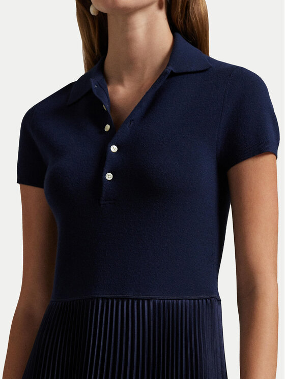 Polo Ralph Lauren Polo Ralph Lauren Každodenné šaty 211959913001 Tmavomodrá Regular Fit