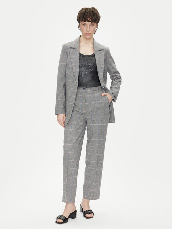 Pepe Jeans Pepe Jeans Pantaloni di tessuto PL211799 Grigio Straight Fit