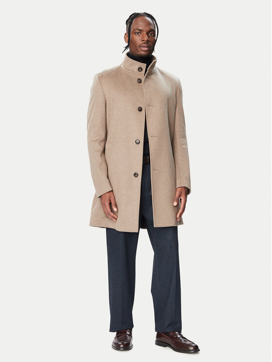 BOSS BOSS Wollmantel H-Hyde-SU-264 50571853 Braun Slim Fit