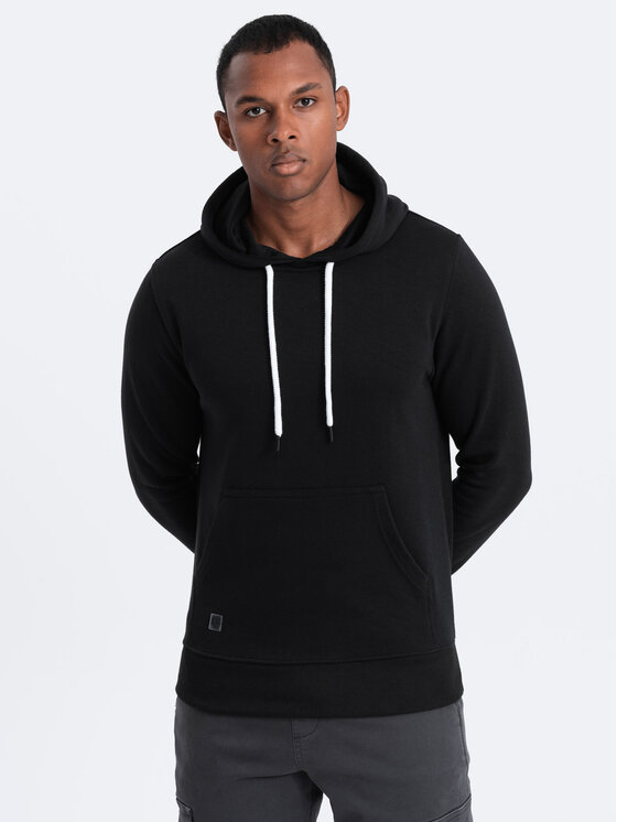 Ombre Ombre Mikina OM-SSBN-0120 Černá Regular Fit