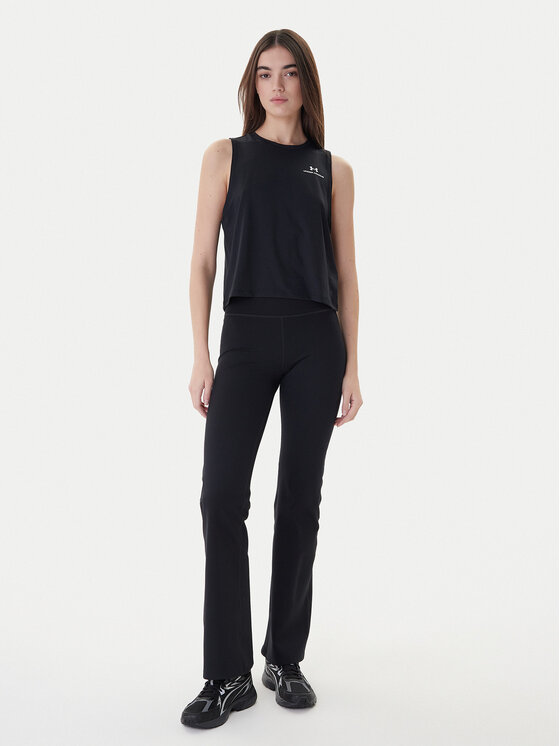 Under Armour Under Armour Top Rush Energy Crop Tank 1383654-001 Nero Loose Fit