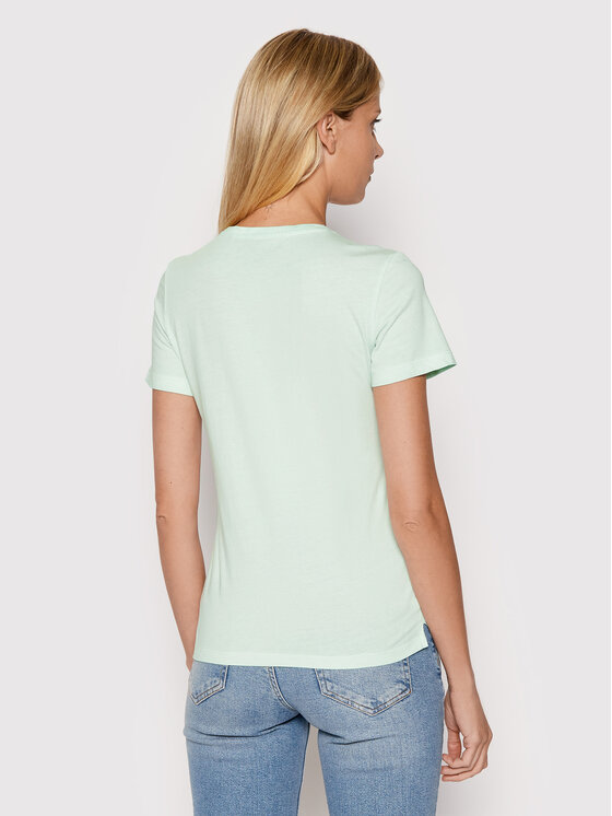 T-shirt W2GI09 I3Z00 Verde Regular Fit