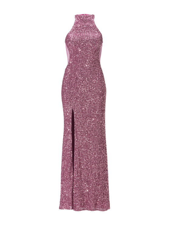 Hey Kyla Hey Kyla Sukienka wieczorowa 5AJ006HK Różowy Slim Fit