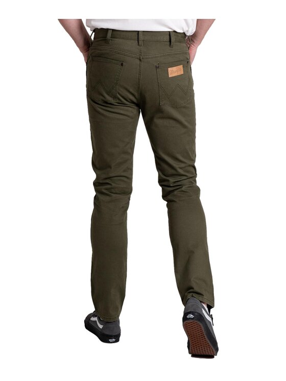 Wrangler Wrangler Spodnie materiałowe 112339317 Zielony Slim Fit