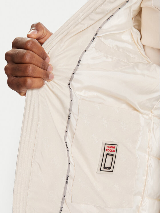 Guess Guess Ziemas jaka M5BL0B W2322 Écru Relaxed Fit