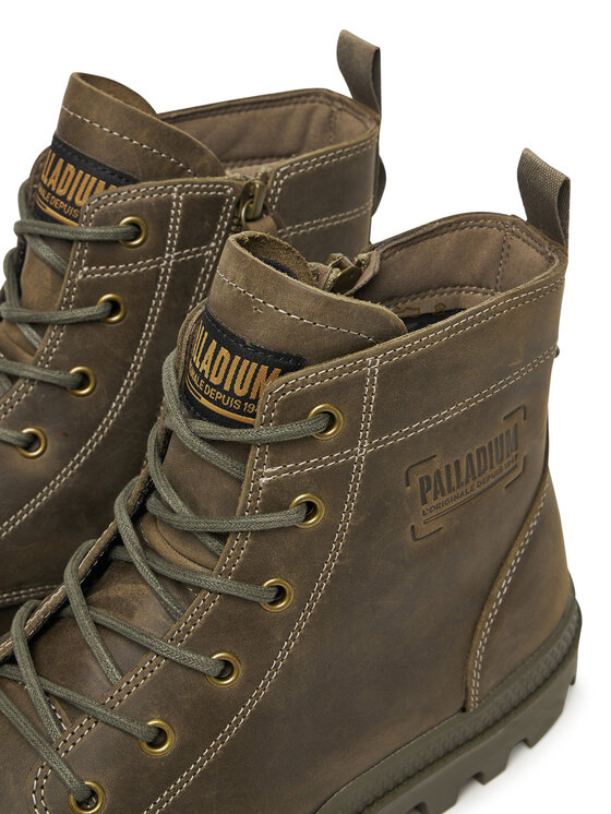 Palladium Palladium Pohodni čevlji Pampa Zip Lth Legacy 79502-308-M Zelena