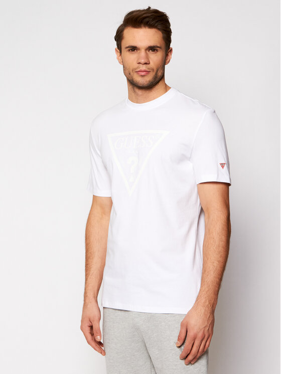 Guess Guess Футболка U1GA06 J1311 Білий Regular Fit