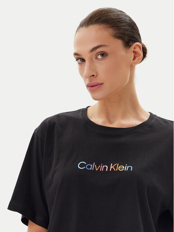 Calvin Klein Underwear Calvin Klein Underwear Tričko LV00QS7470 Čierna Boxy Fit
