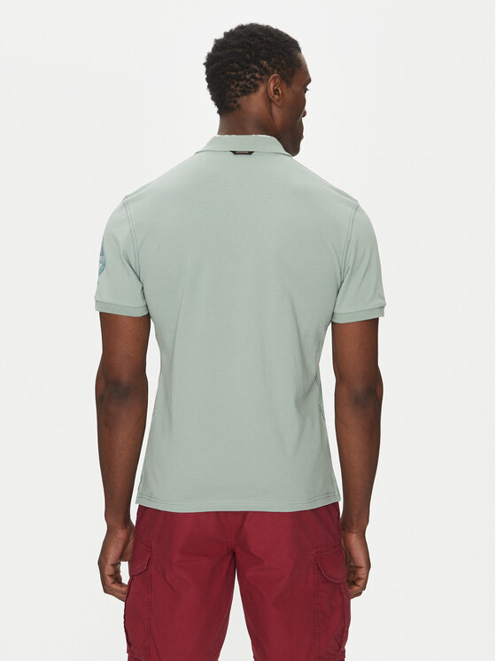 Napapijri Napapijri Tricou polo E-Amundsen NP0A4IN9 Verde Regular Fit