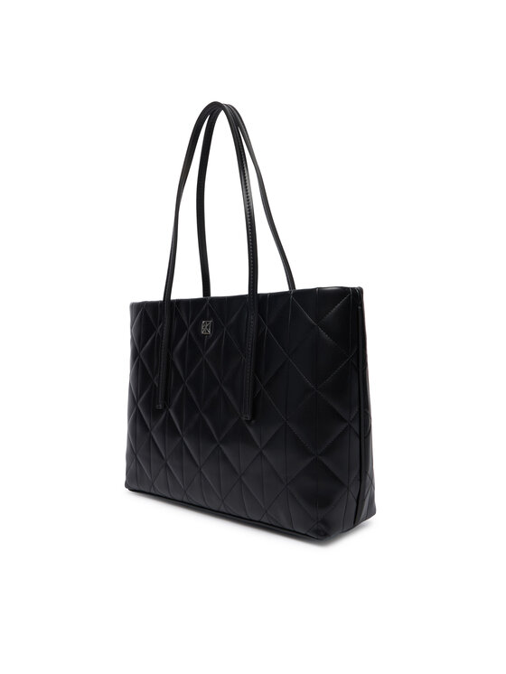 Calvin Klein Calvin Klein Geantă Quilted Small Tote LV04F3325G Negru