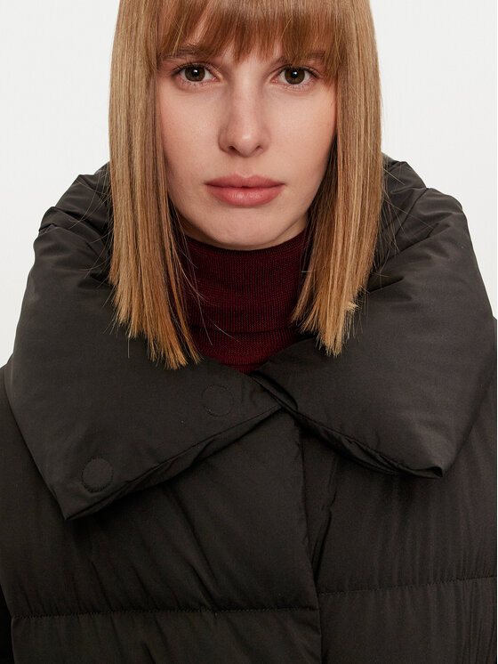 Hetregó Hetregó Пуховик Valery 8N691 Чорний Loose Fit