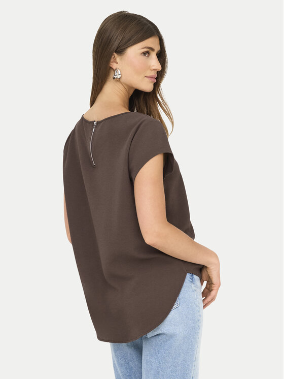 ONLY ONLY Majica Vic 15142784 Smeđa Regular Fit