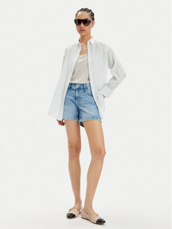 Pepe Jeans Pepe Jeans Košile Polly PL304804 Modrá Relaxed Fit