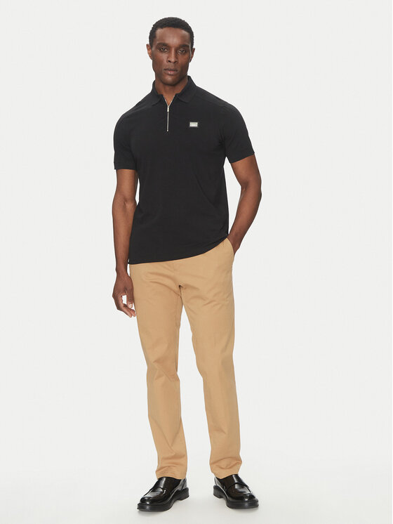KARL LAGERFELD KARL LAGERFELD Поло 745020 552221 Чорний Regular Fit