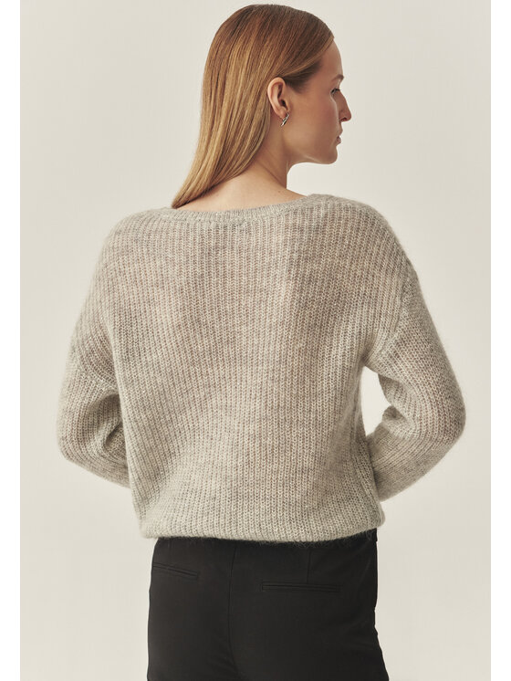 TATUUM TATUUM Sweter CLAIRE Srebrny