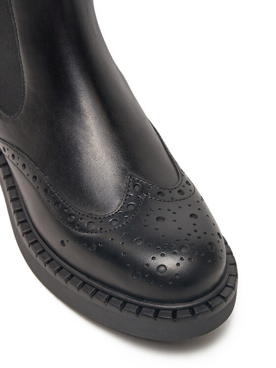 TWINSET TWINSET Kotníková obuv s elastickým prvkem 242TGT090 Černá