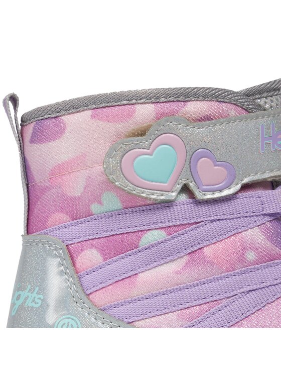 Skechers Skechers Kozaki Sweetheart Lights Dreamy Love 302667L/SMLT Srebrny