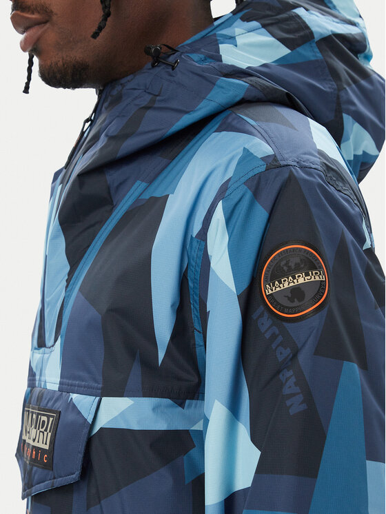 Napapijri Napapijri Kurtka anorak Rf Next Aop 1 NP0A8AHX Granatowy Regular Fit