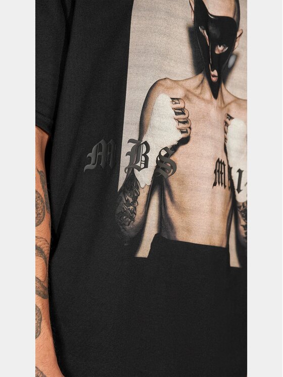 MADE BY SOCIETY MADE BY SOCIETY T-Shirt Zero F Given - T17970 Czarny Basic Fit