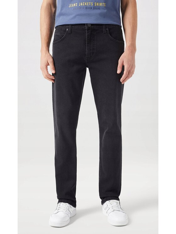 Wrangler Wrangler Jeansy Greensboro Czarny Regular Fit