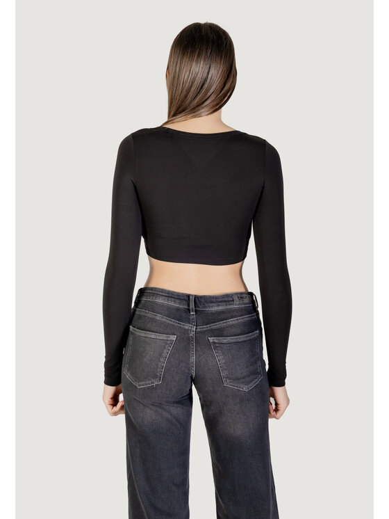 Tommy Jeans Tommy Jeans T-shirt TJW SLIM SP CRP LINE Nero Slim Fit