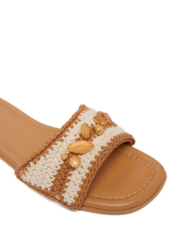 Inuikii Inuikii Παντόφλες Woven Cali 1014.003.0041.164 Κρεμ