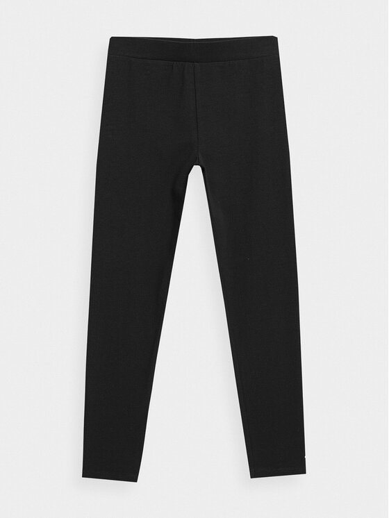 4F 4F Leggings 4FJSS23TTIGF039 Schwarz Slim Fit