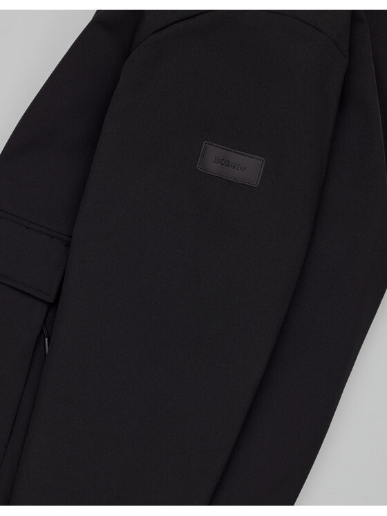 Borgio Borgio Kurtka bomber moretta_c Czarny Slim Fit
