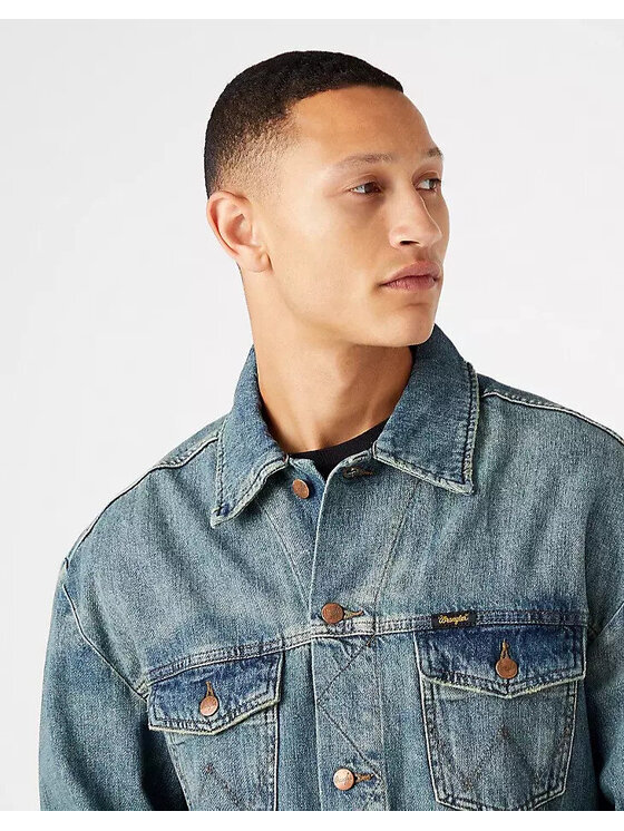 Wrangler Wrangler Giacca di jeans Anti Fit Jacket 112146060 Blu Oversize