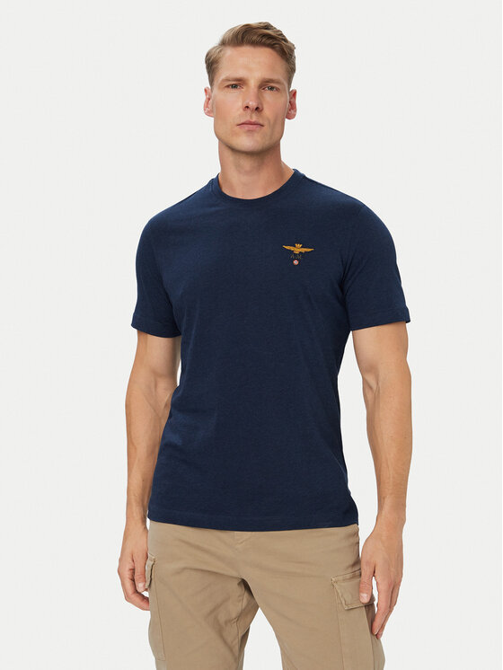 Aeronautica Militare Tricou 262TS1580UJ00372 Bleumarin Regular Fit