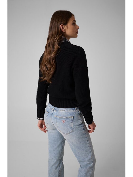 Guess Jeans Guess Jeans Sweter 184167 Czarny Classic Fit