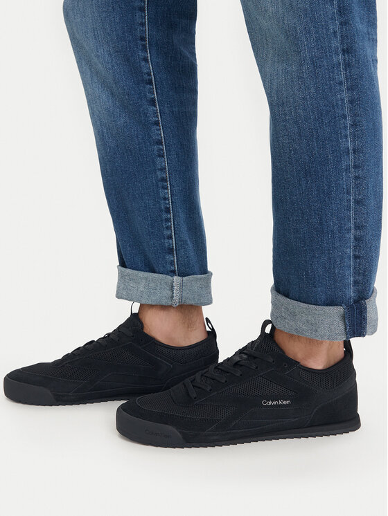 Calvin Klein Tenisice Low Pro Runner Mix Mat HM0HM02208 Crna