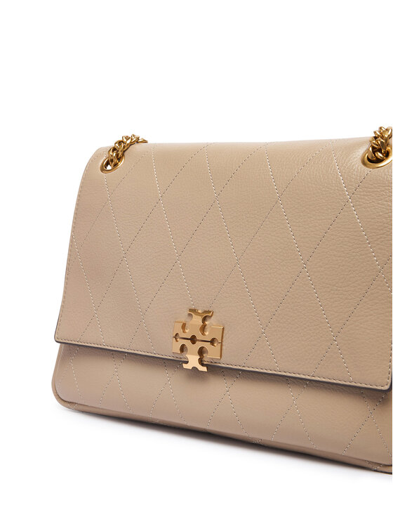 Tory Burch Tory Burch Torbica Charlie Quilted Shoulder Bag 185828 Krem