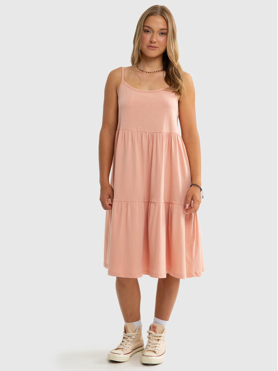BIG STAR BIG STAR Sukienka letnia ALDONKA Różowy Basic Fit
