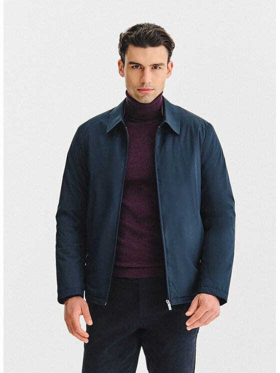 Pako Lorente Pako Lorente Kurtka przejściowa P25WF-5X-002 Granatowy Classic Fit