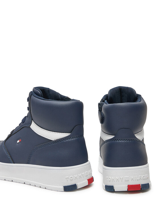 Tommy Hilfiger Tommy Hilfiger Sneakers Mid Cutlace-Up Sneaker T3X9-33641-1351 S Blu scuro