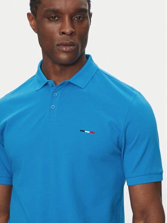 Hechter Paris Hechter Paris Polokošeľa Pique H-Eco 74004 151902 Modrá Regular Fit