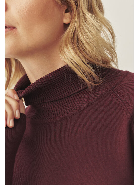 TATUUM Tatuum Sweter NEKOKI Czerwony Fitted Fit
