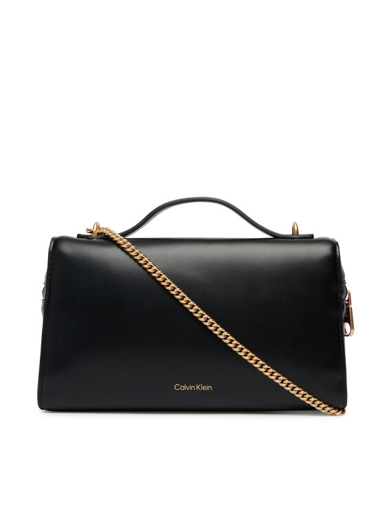 Calvin Klein Calvin Klein Дамска чанта Ck Beauty Case On Chain LV04F1134G Черен