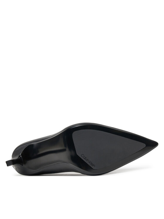 Calvin Klein Calvin Klein Pantofi cu toc subțire Heel Pump 90 - Lth HW0HW02336 Negru