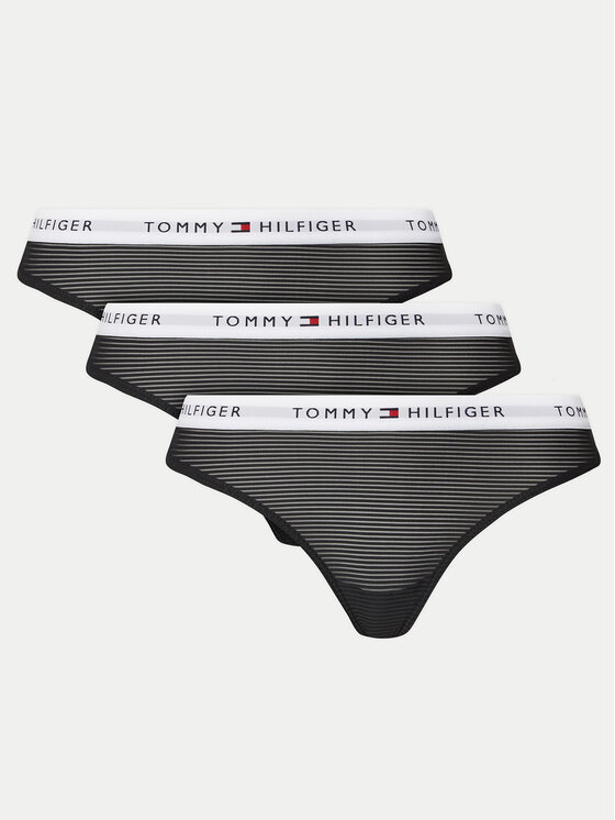 Tommy Hilfiger Tommy Hilfiger Набір з 3 пар стрінгів UW0UW05532 Чорний