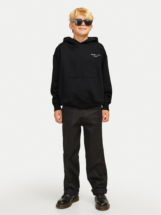 Jack&Jones Junior Jack&Jones Junior Μπλούζα Noho Back Graphic 12263292 Μαύρο Relaxed Fit
