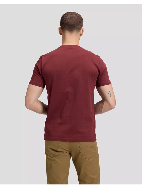 Lee Lee T-Shirt ORIGINAL TEE Brązowy Regular Fit