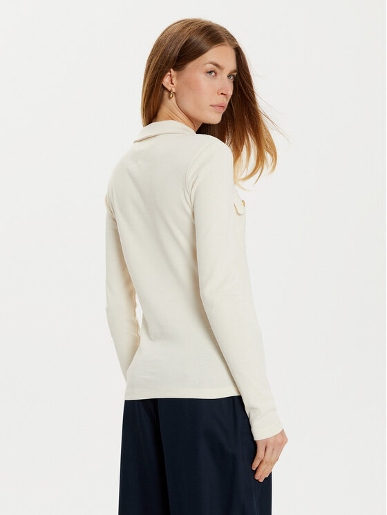 Tommy Hilfiger Tommy Hilfiger Polokošeľa WW0WW45308 Écru Slim Fit