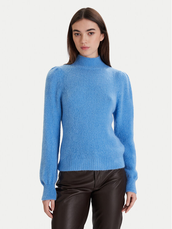 Morgan Morgan Rollkragenpullover 242-MLEONAR Blau Regular Fit