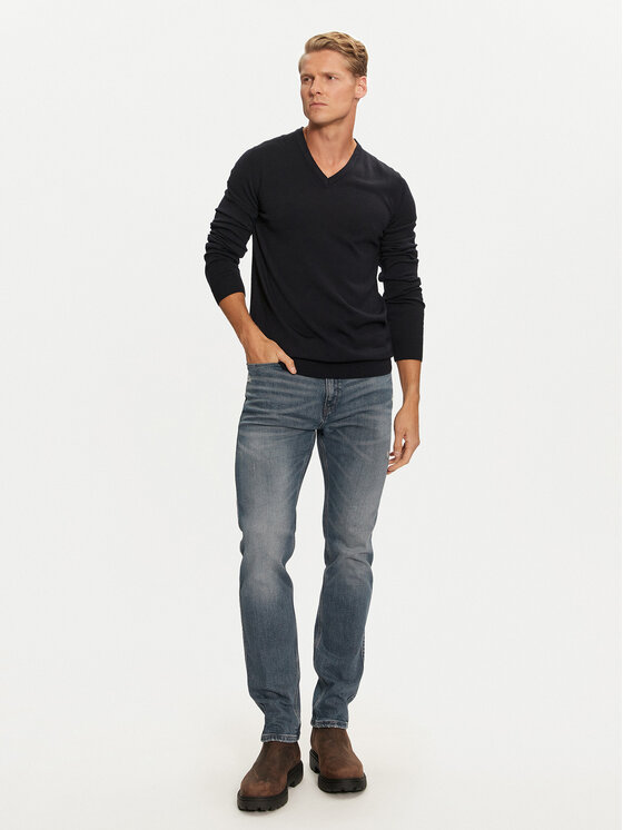 HUGO Hugo Sweater San Vredo-M 50474172 Sötétkék Slim Fit