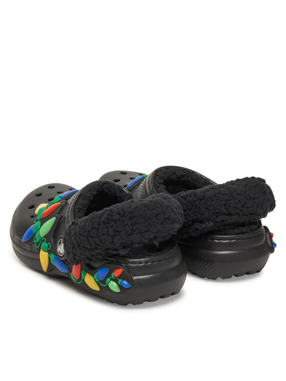 Crocs Crocs Iešļūcenes Clsc Lined Holiday Lights 212026 Melns