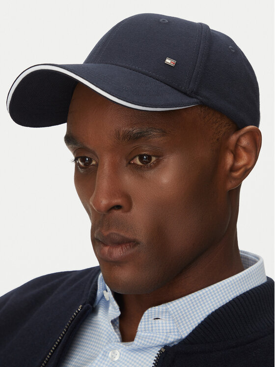 Tommy Hilfiger Tommy Hilfiger Kepurė su snapeliu Corp Flannel AM0AM13164 Tamsiai mėlyna