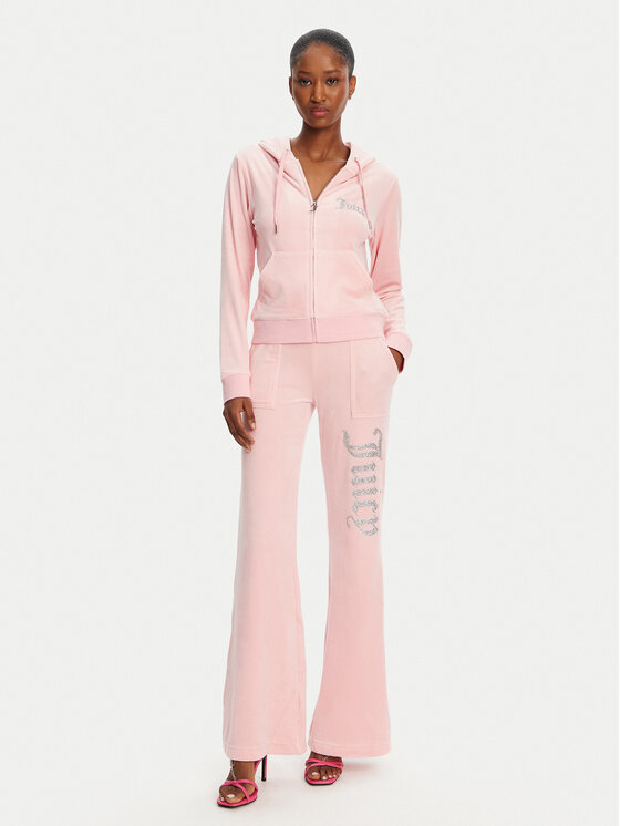 Juicy Couture Juicy Couture Mikina Robertson JCBAS125805 Ružová Regular Fit