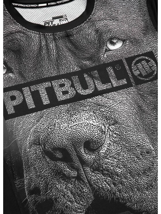 PITBULL PITBULL Koszulka techniczna Koszulka damska Mesh Performance Pro plus Born In 1989 S Czarny Regular Fit